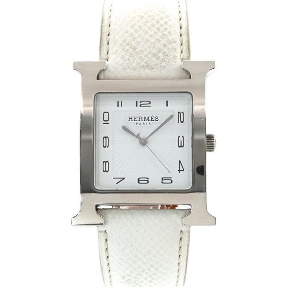 HERMES H Watch HH1 810 Quartz White Dial Mens Watch 90248894 - Picture 1 of 8